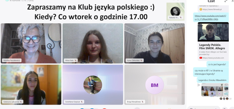 Запрошуємо до Клубу польської мови під керівництвом Моніки Пацукевич, лекторки NAWA! Запрошуємо до Клубу польської мови під керівництвом Моніки Пацукевич, лекторки NAWA!